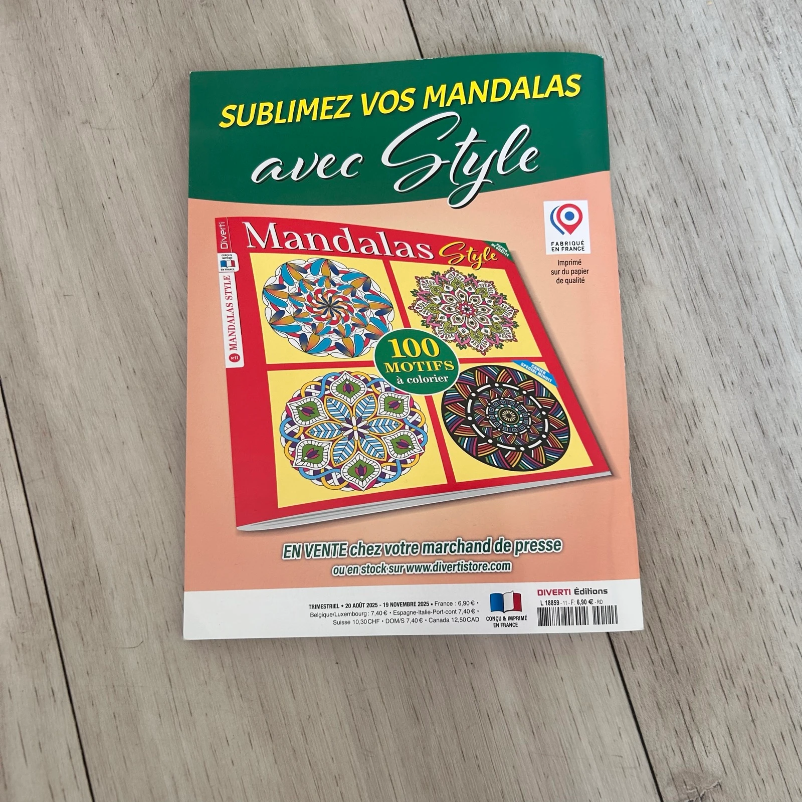Diverti Coloriage 100% Puzzle N°11 – Cores Francesas por Número – photo 2
